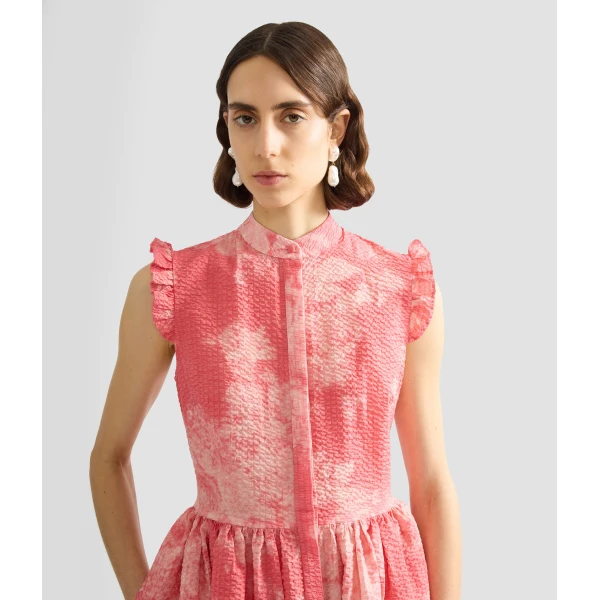 Erdem Floral Print Cotton Fit And Flared Midi Dress - Dresses - British Romantic Luxury at Coveti