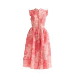 Erdem Floral Print Cotton Fit And Flared Midi Dress - Dresses - British Romantic Luxury at Coveti
