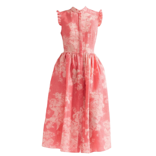 Erdem Floral Print Cotton Fit And Flared Midi Dress - Dresses - British Romantic Luxury at Coveti