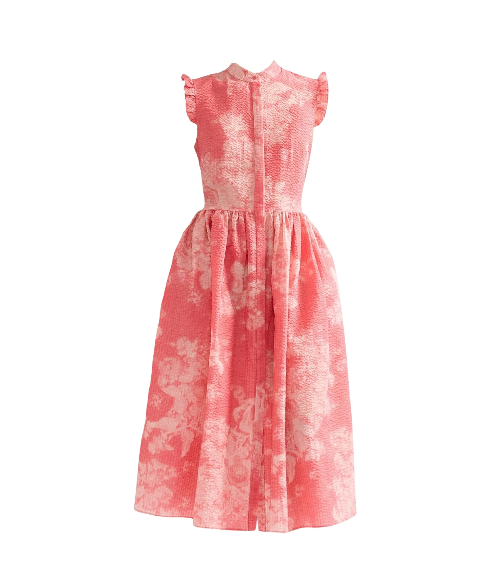 Erdem-Floral-Print-Cotton-Fit-And-Flared-Midi-Dress-coveti97556_nobg Erdem Floral Print Cotton Fit And Flared Midi Dress - Dresses - British Romantic Luxury at Coveti