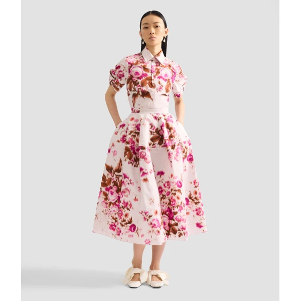 Erdem Floral Print Cotton Midi Full Skirt - Skirts - British Romantic Luxury at Coveti
