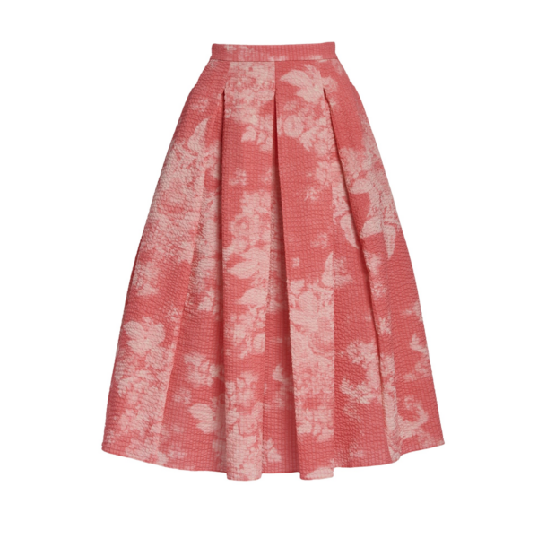 Erdem Floral Print Cotton Midi Full Skirt - Skirts - British Romantic Luxury at Coveti