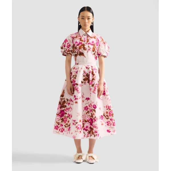 Erdem Floral Print Cotton Midi Full Skirt - Skirts - British Romantic Luxury at Coveti