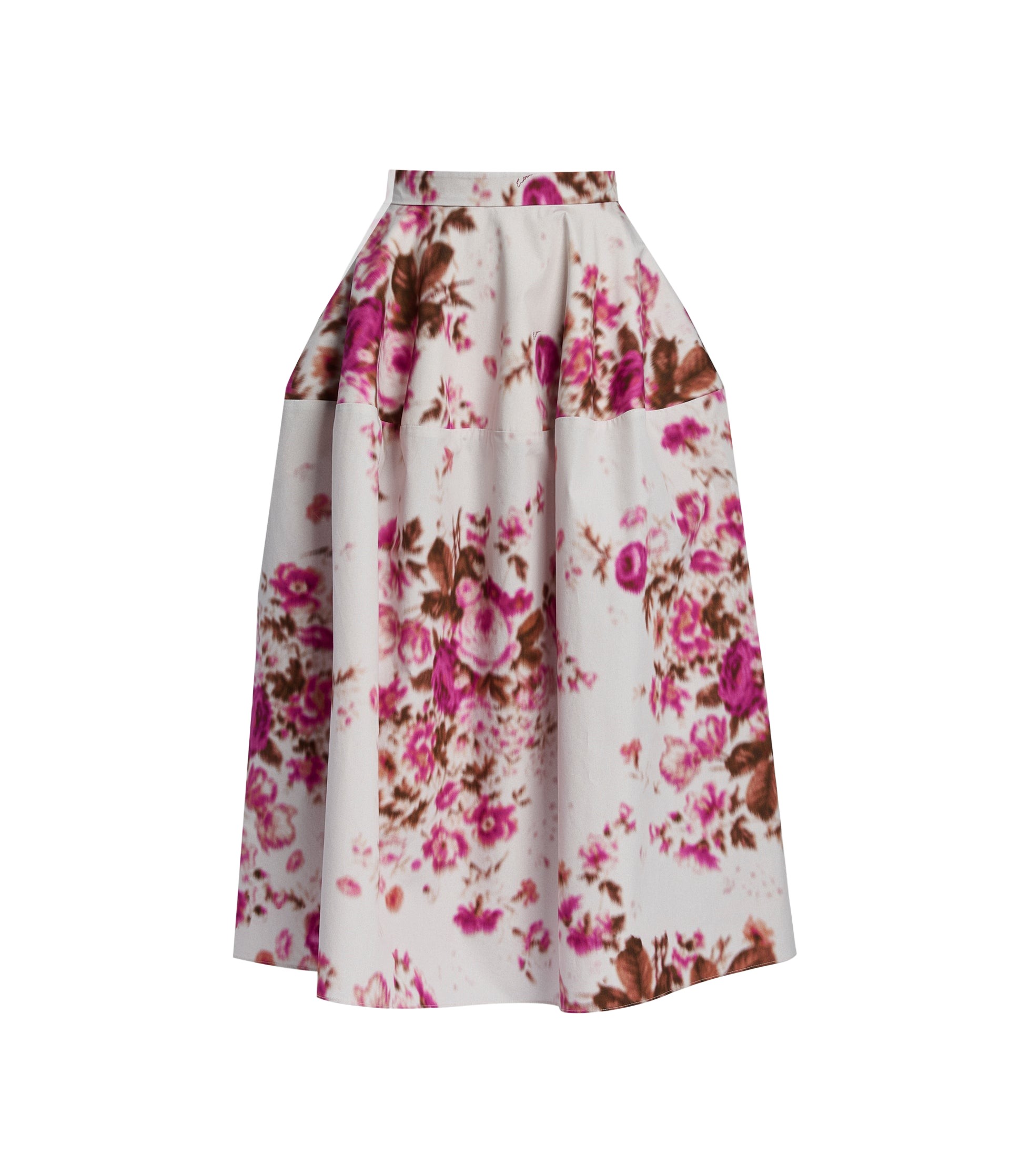 Erdem Floral Print Cotton Midi Full Skirt - Skirts - British Romantic Luxury at Coveti