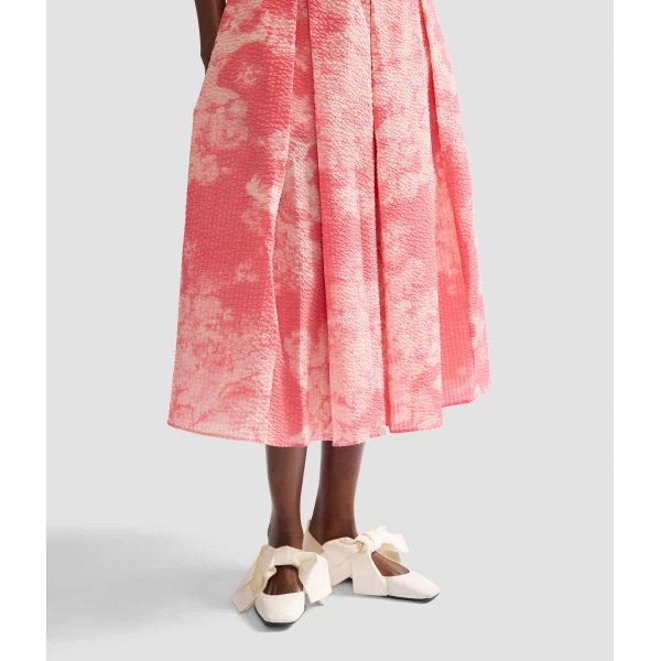 Erdem Floral Print Cotton Midi Full Skirt - Skirts - British Romantic Luxury at Coveti