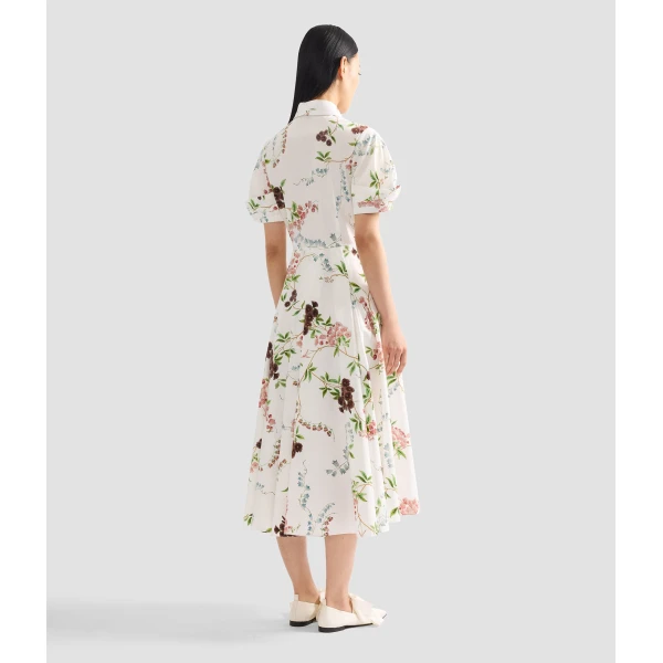 Erdem Floral Print Cotton Midi Shirt Dress - Dresses - British Romantic Luxury at Coveti