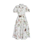 Erdem Floral Print Cotton Midi Shirt Dress - Dresses - British Romantic Luxury at Coveti