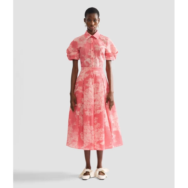 Erdem Floral Print Cotton Short Sleeve Shirt - Tops - British Romantic Luxury at Coveti