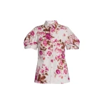 Erdem Floral Print Cotton Short Sleeve Shirt - Tops - British Romantic Luxury at Coveti