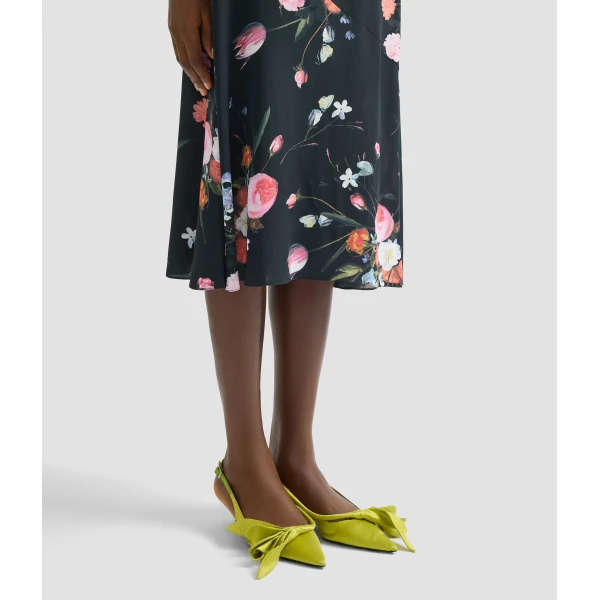 Erdem Floral Print Crepe A Line Midi Skirt - Skirts - British Romantic Luxury at Coveti