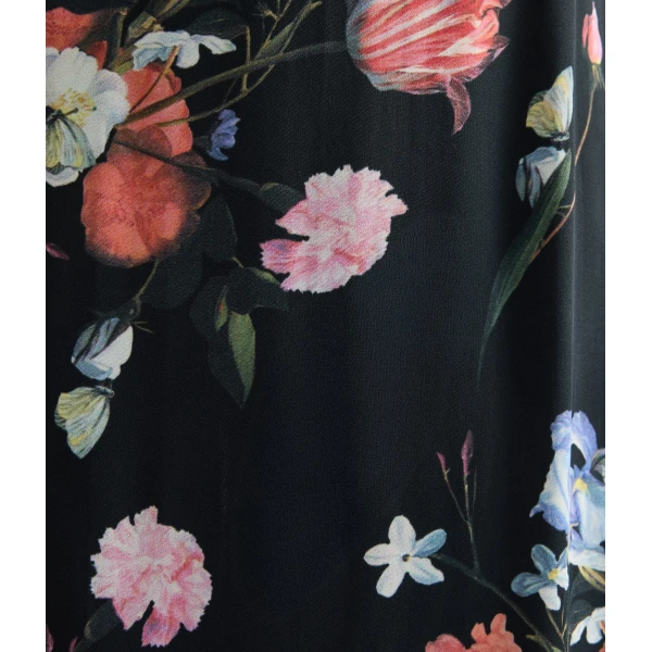 Erdem Floral Print Crepe A Line Midi Skirt - Skirts - British Romantic Luxury at Coveti