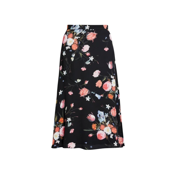 Erdem Floral Print Crepe A Line Midi Skirt - Skirts - British Romantic Luxury at Coveti