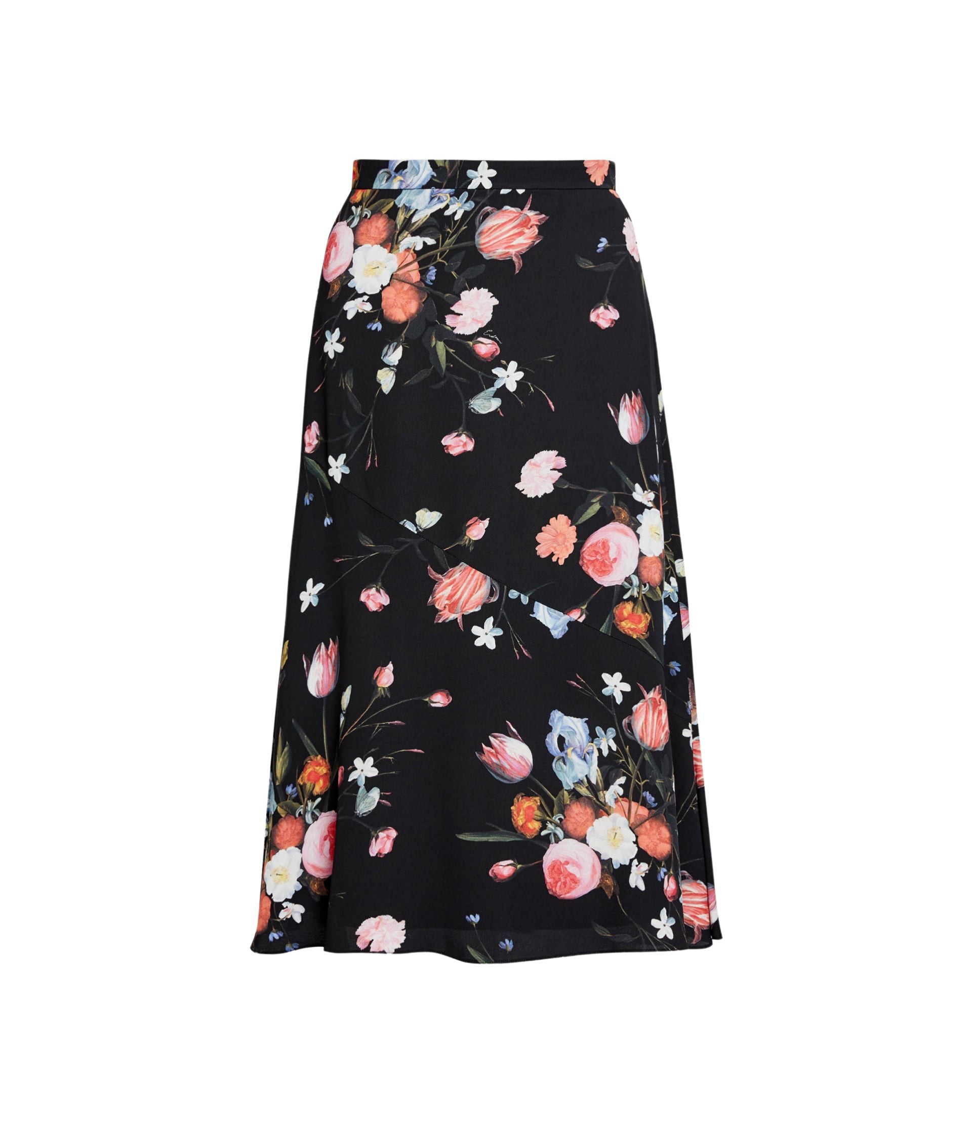 Erdem Floral Print Crepe A Line Midi Skirt - Skirts - British Romantic Luxury at Coveti