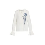 Erdem Floral Print Crepe De Chine Long Sleeve Shirt - Tops - British Romantic Luxury at Coveti
