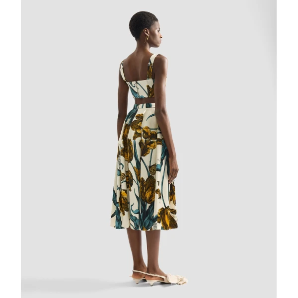 Erdem Floral Print Duchess Bra Top - Tops - British Romantic Luxury at Coveti