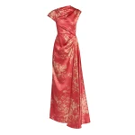 Erdem Floral Print Duchess Draped Gown - Dresses - British Romantic Luxury at Coveti