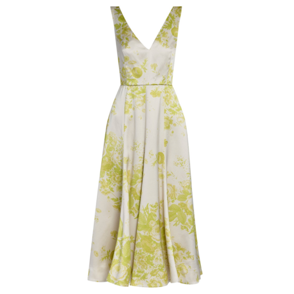 Erdem Floral Print Duchess Fit And Flared Dress - Dresses - British Romantic Luxury at Coveti