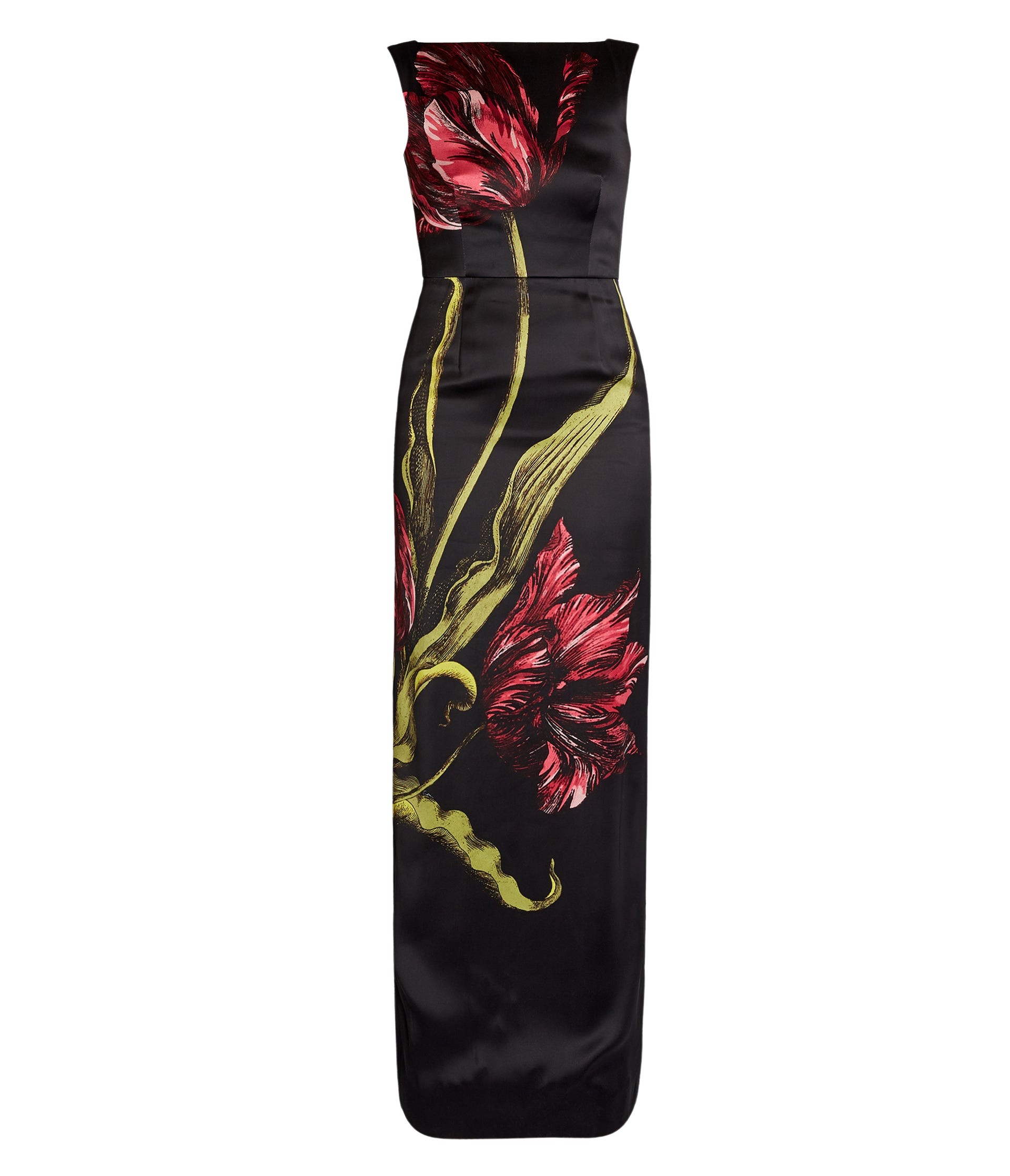 Erdem Floral Print Duchess Gown