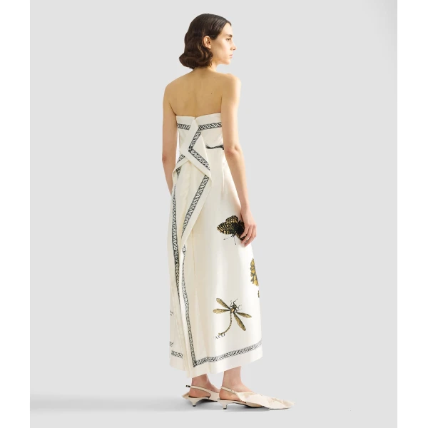 Erdem Floral Print Duchess Sleeveless Midi Dress - Dresses - British Romantic Luxury at Coveti