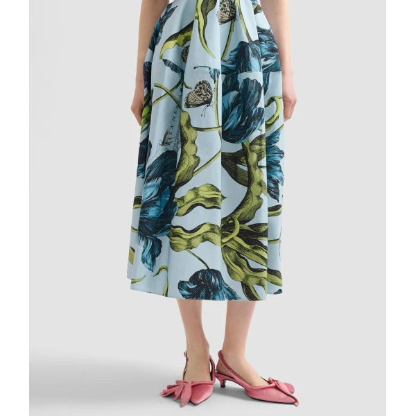 Erdem Floral Print Full Midi Skirt - Skirts - British Romantic Luxury at Coveti