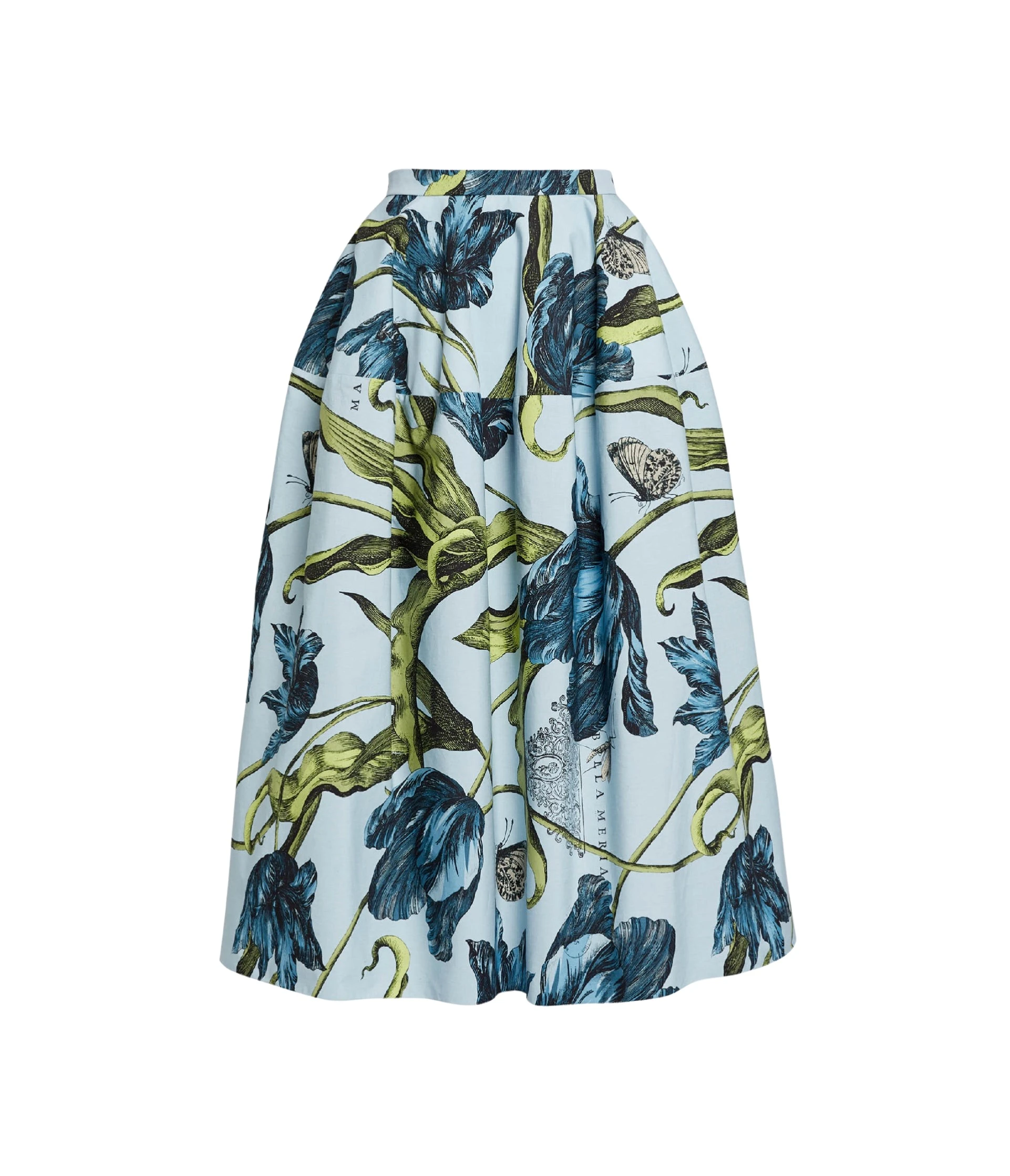 Erdem-Floral-Print-Full-Midi-Skirt-coveti83746_nobg Erdem Floral Print Full Midi Skirt - Skirts - British Romantic Luxury at Coveti