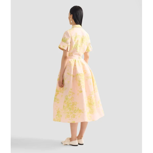Erdem Floral Print Linen Chine Short Sleeve Shirt - Tops - British Romantic Luxury at Coveti