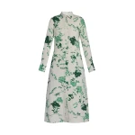 Erdem Floral Print Linen Tie Waisted Midi Dress - Dresses - British Romantic Luxury at Coveti