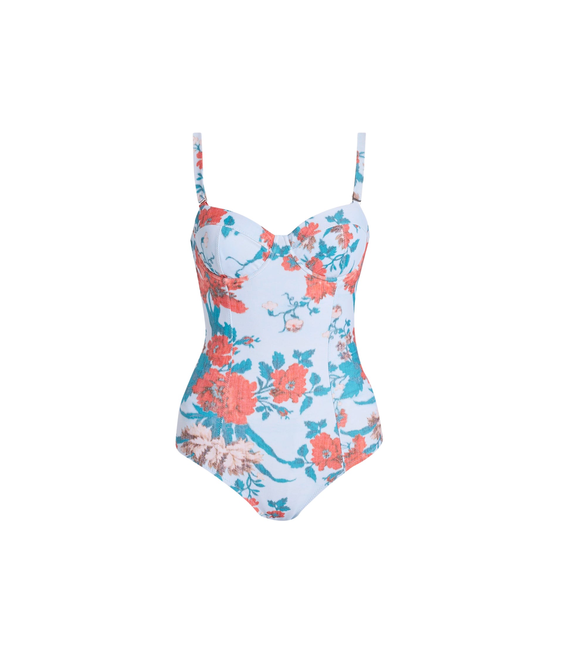 Erdem Floral Print One Piece Swimsuit