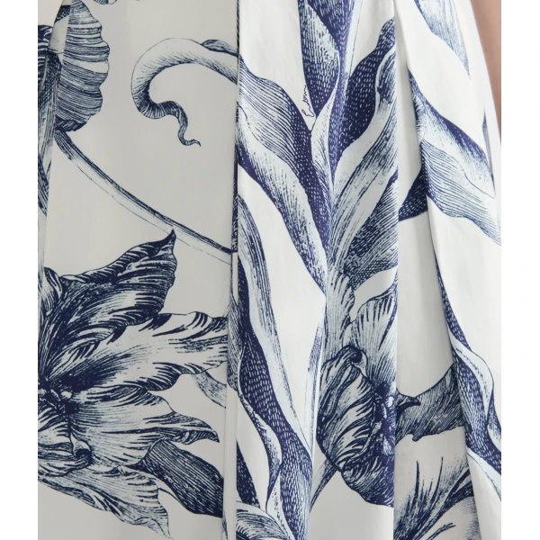 Erdem Floral Print Pleated Midi Skirt, view 5