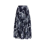 Erdem Floral Print Pleated Voile Midi Skirt - Skirts - British Romantic Luxury at Coveti