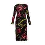 Erdem Floral Print Ponte Jersey Long Sleeve Midi Dress - Dresses - British Romantic Luxury at Coveti