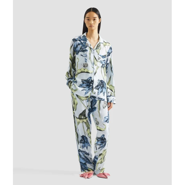 Erdem Floral Print Pyjama Set - Loungewear - British Romantic Luxury at Coveti