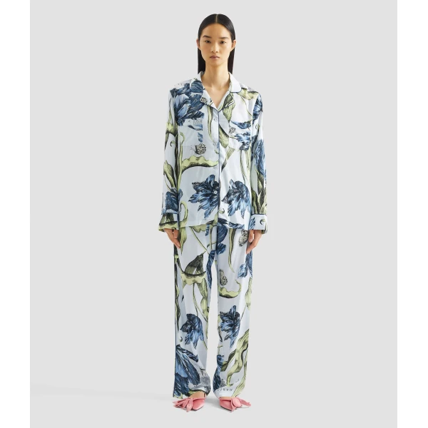 Erdem Floral Print Pyjama Set - Loungewear - British Romantic Luxury at Coveti