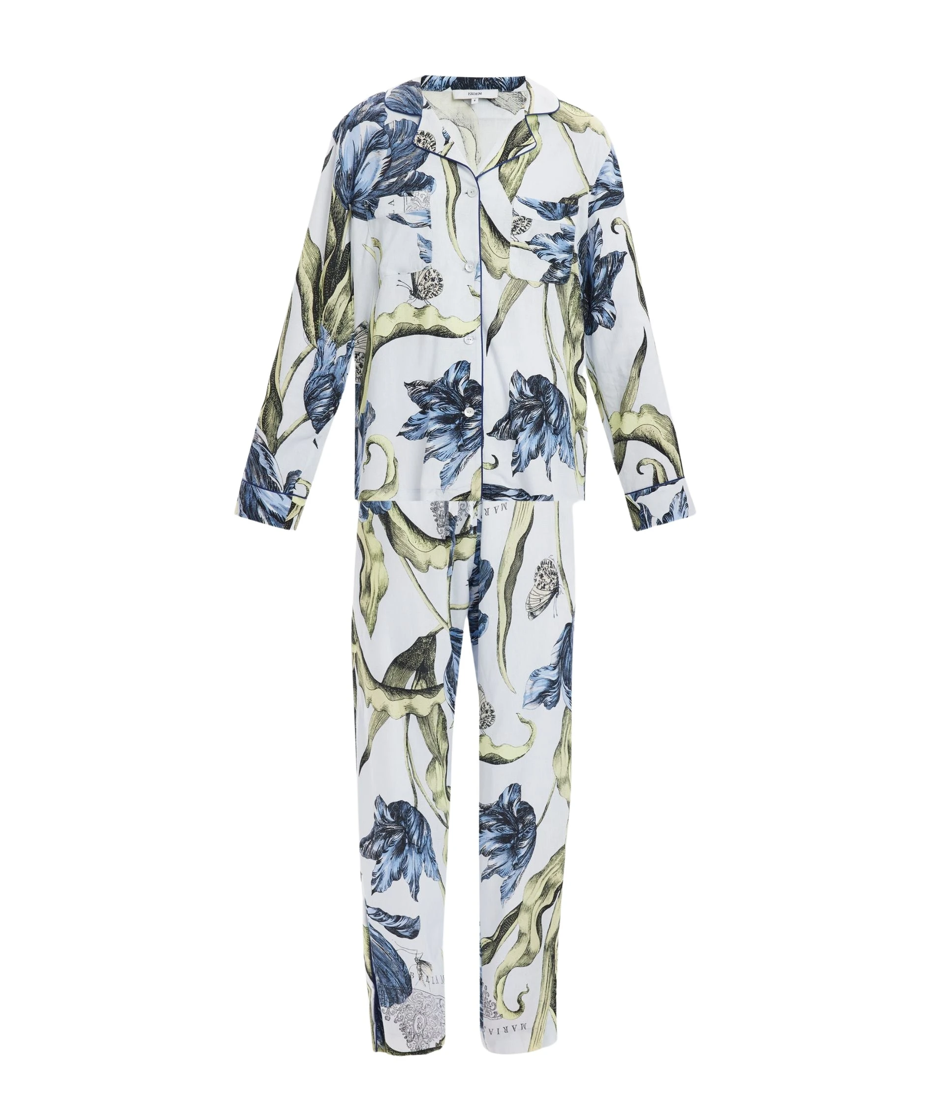 Erdem-Floral-Print-Pyjama-Set-coveti41952_nobg Erdem Floral Print Pyjama Set - Loungewear - British Romantic Luxury at Coveti