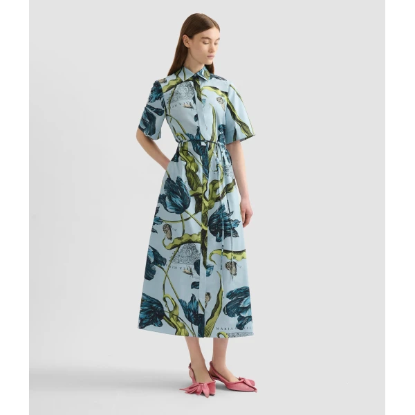 Erdem Floral Print Shirt Dress - Dresses - British Romantic Luxury at Coveti