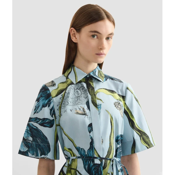 Erdem Floral Print Shirt Dress - Dresses - British Romantic Luxury at Coveti