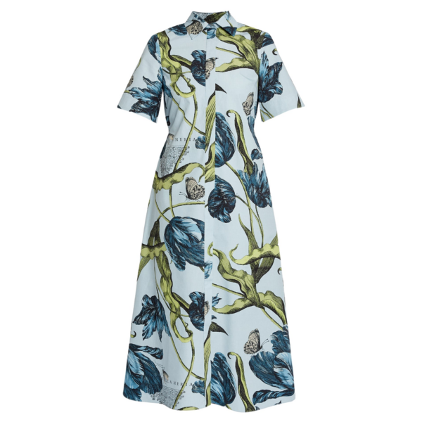 Erdem Floral Print Shirt Dress - Dresses - British Romantic Luxury at Coveti