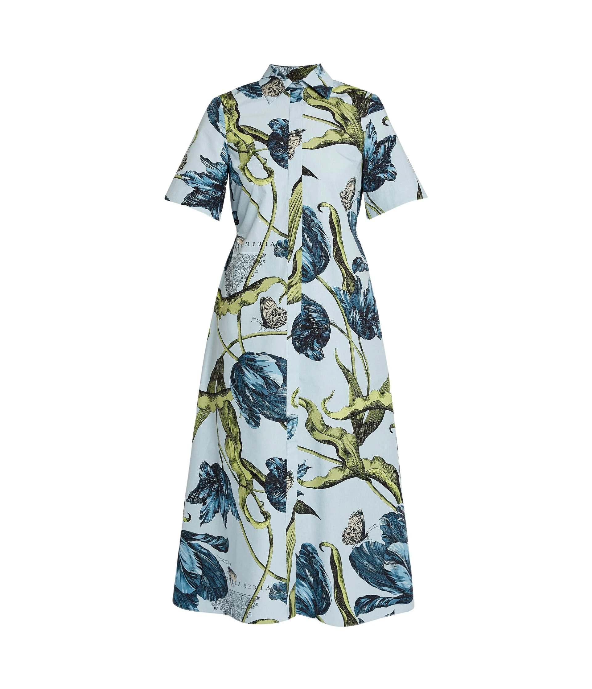 Erdem-Floral-Print-Shirt-Dress-coveti92211_nobg Erdem Floral Print Shirt Dress - Dresses - British Romantic Luxury at Coveti