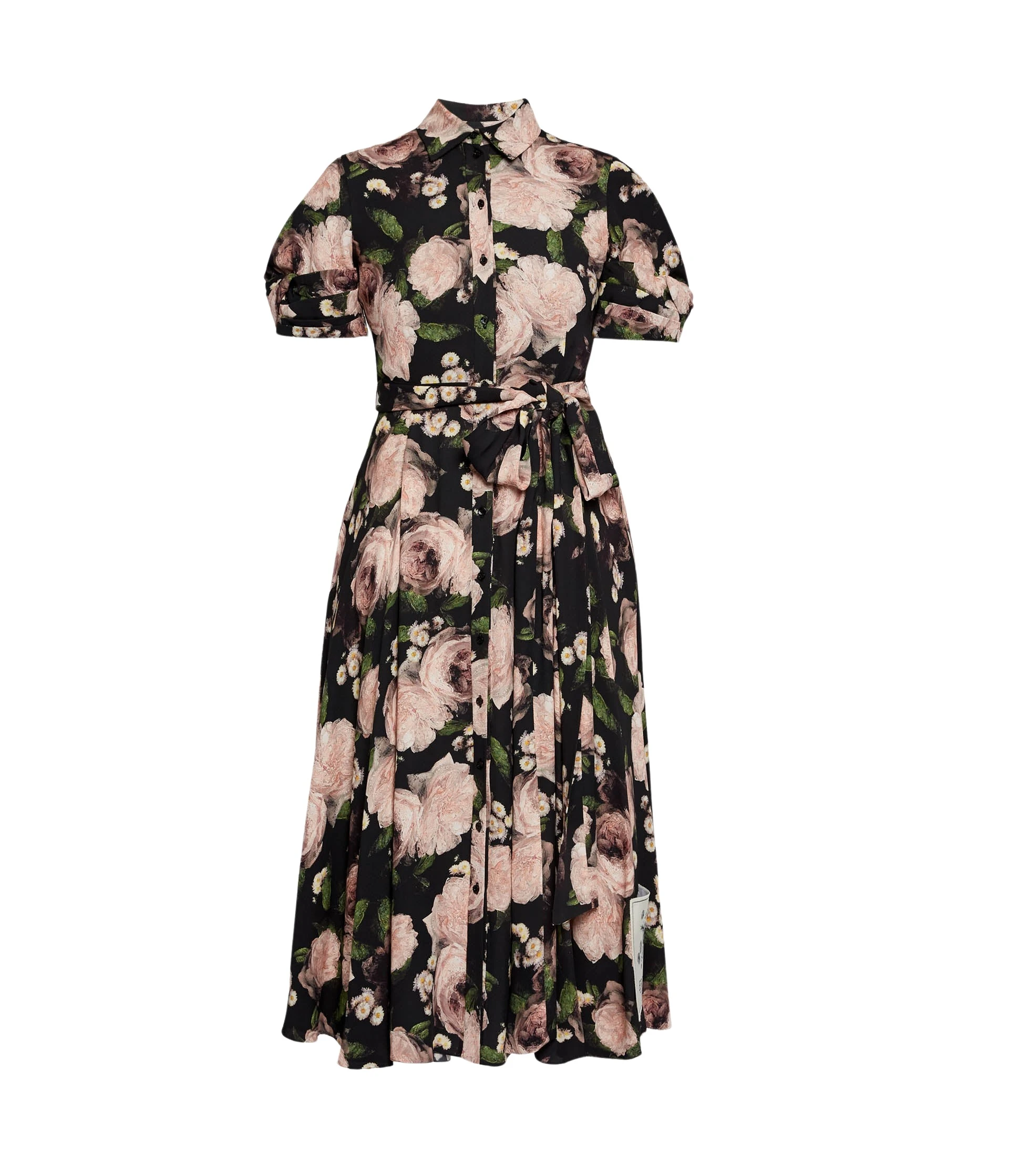 Erdem-Floral-Print-Short-Sleeve-Midi-Dress-coveti84555_nobg Erdem Floral Print Short Sleeve Midi Dress - Dresses - British Romantic Luxury at Coveti