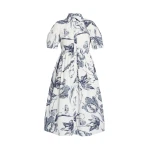 Erdem-Floral-Print-Short-Sleeve-Shirt-Dress-coveti32596_nobg Erdem Floral Print Short Sleeve Shirt Dress - Dresses - British Romantic Luxury at Coveti