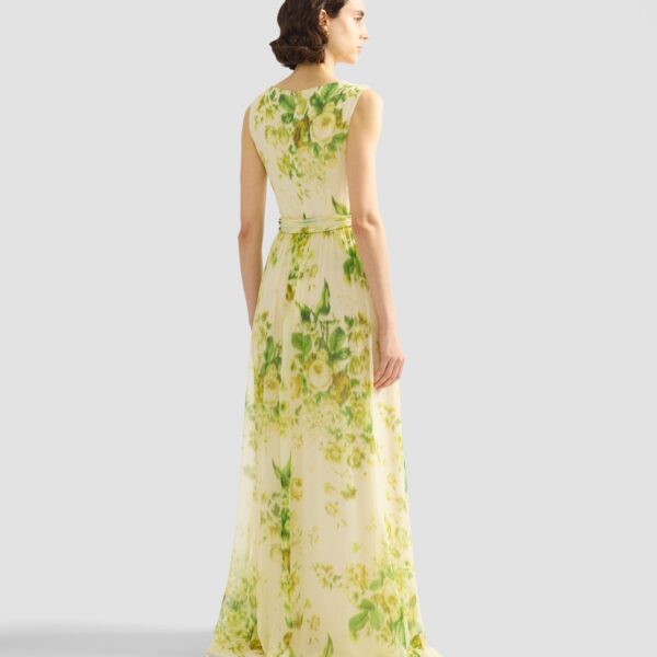 Erdem Floral Print Silk Creponne Sleeveless Gown - Dresses - British Romantic Luxury at Coveti