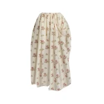 Erdem Floral Print Silk Draped Midi Skirt - Skirts - British Romantic Luxury at Coveti