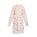 Erdem Floral Print Silk Long Sleeve Mini Shirt Dress - Dresses - British Romantic Luxury at Coveti