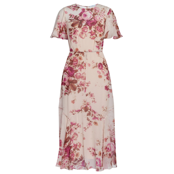 Erdem Floral Print Silk Voile Fit And Flared Midi Dress - Dresses - British Romantic Luxury at Coveti