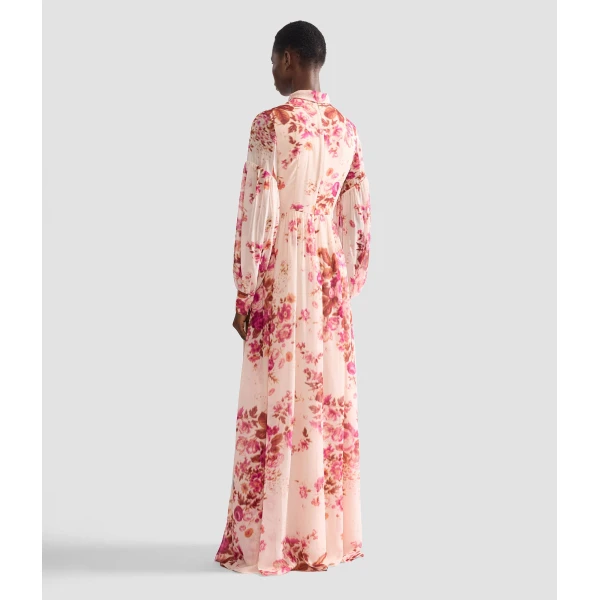 Erdem Floral Print Silk Voile Long Sleeve Gown - Dresses - British Romantic Luxury at Coveti