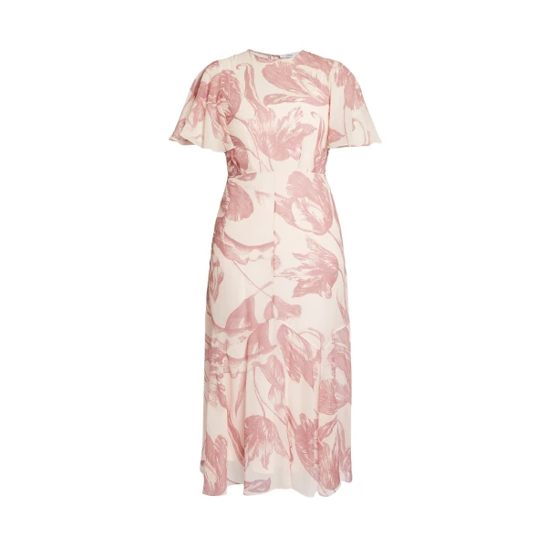 Erdem Floral Print Silk Voile Midi Dress - Dresses - British Romantic Luxury at Coveti