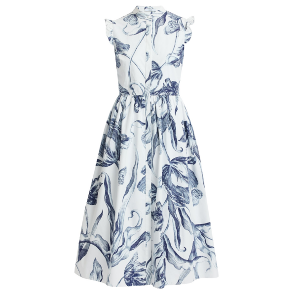 Erdem Floral Print Sleeveless Shirt Dress - Dresses - British Romantic Luxury at Coveti