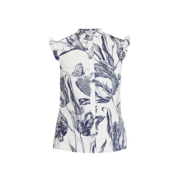 Erdem Floral Print Sleeveless Top - Tops - British Romantic Luxury at Coveti
