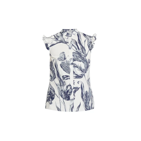 Erdem Floral Print Sleeveless Top - Tops - British Romantic Luxury at Coveti