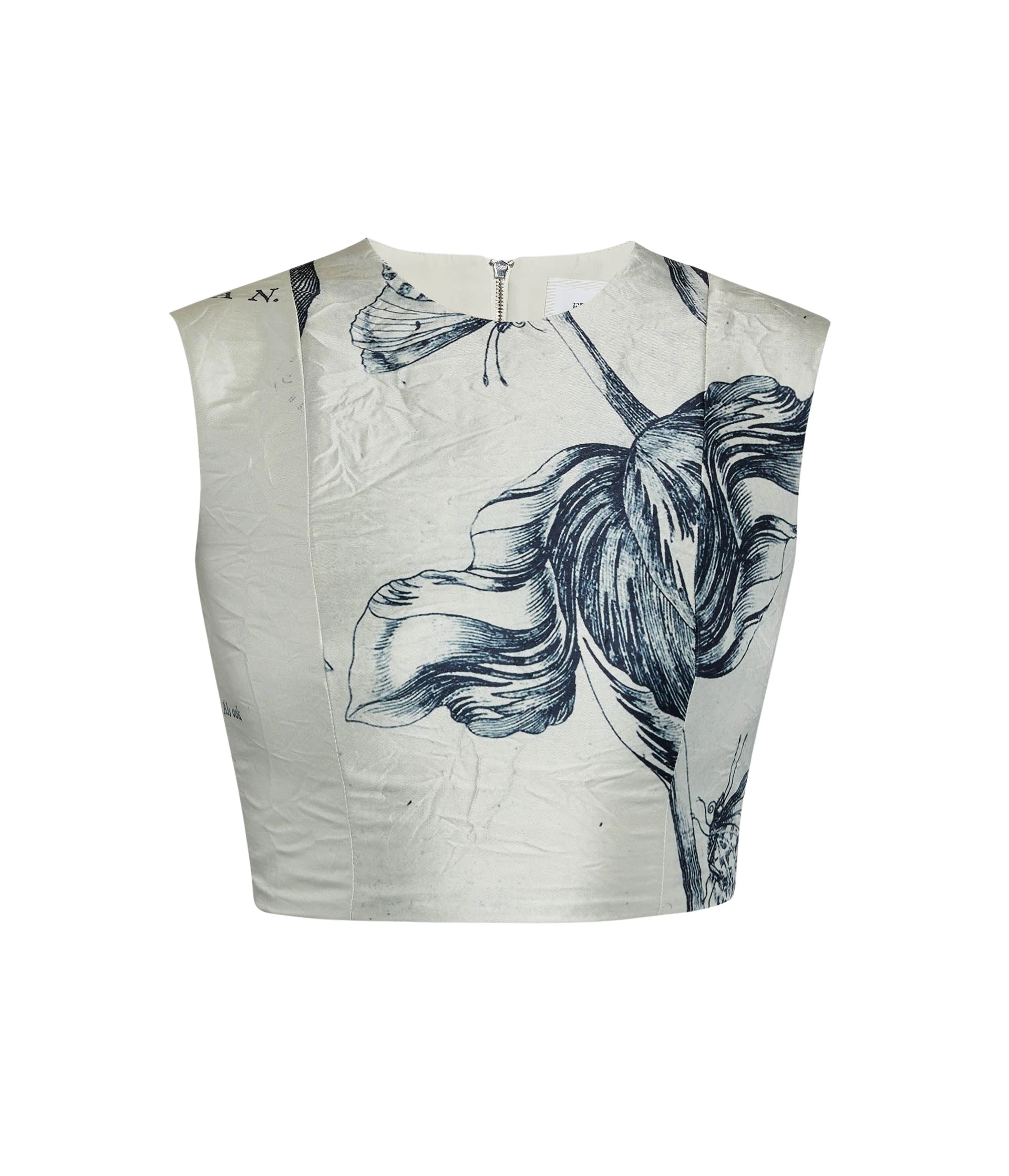 Erdem-Floral-Print-Textured-Satin-Bodice-Top-coveti71549_nobg Erdem Floral Print Textured Satin Bodice Top - Tops - British Romantic Luxury at Coveti